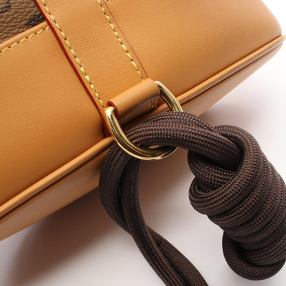 Louis Vuitton X Nigo Randonne Shoulder Bag Coated Canvas Leather Monogram Stripe