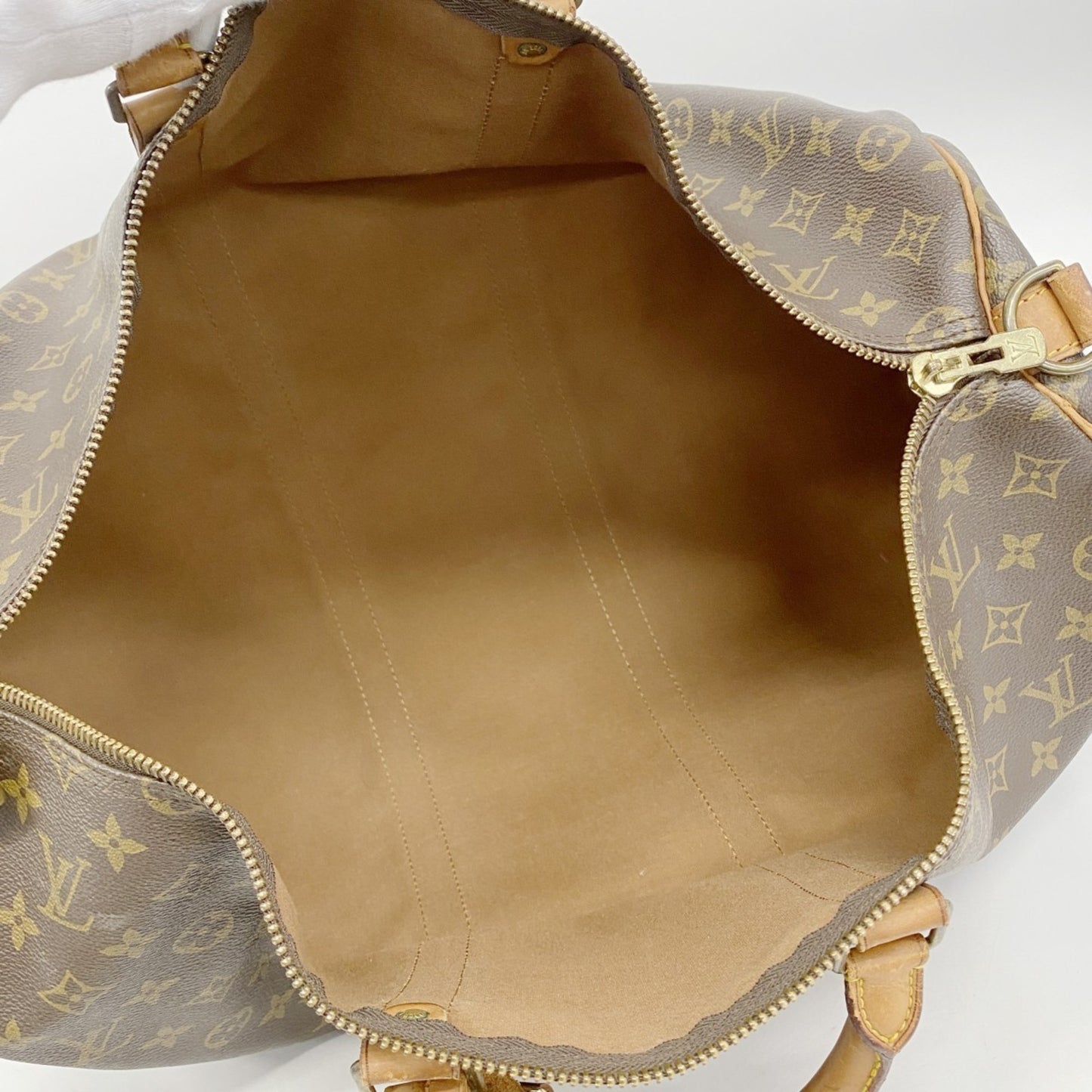Louis Vuitton Monogram Keepall Bandouliere 50 Boston Bag M41416 Brown
