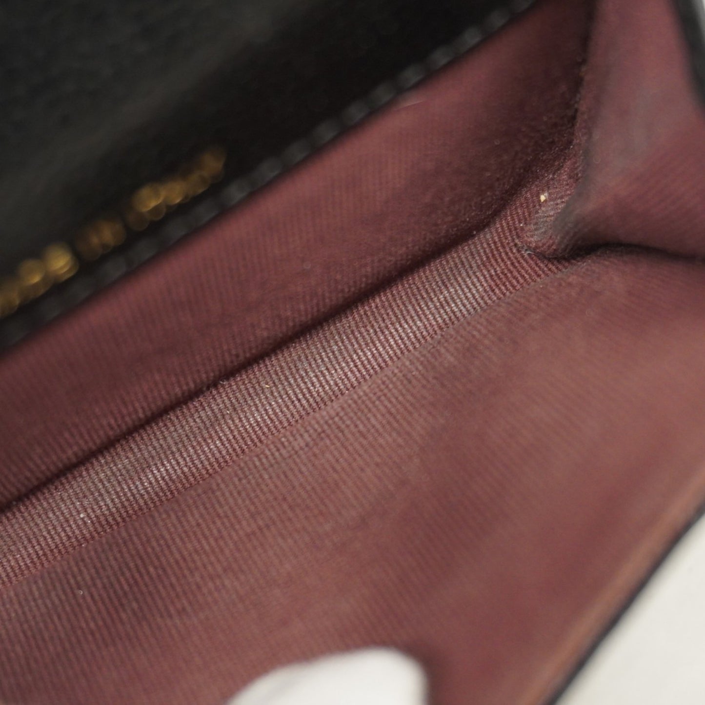 Chanel Matelasse Business Card Case In Caviar Leather