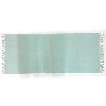 Hermes Large Muffler Light Blue Cashmere 100% Hermes Long Embroidery
