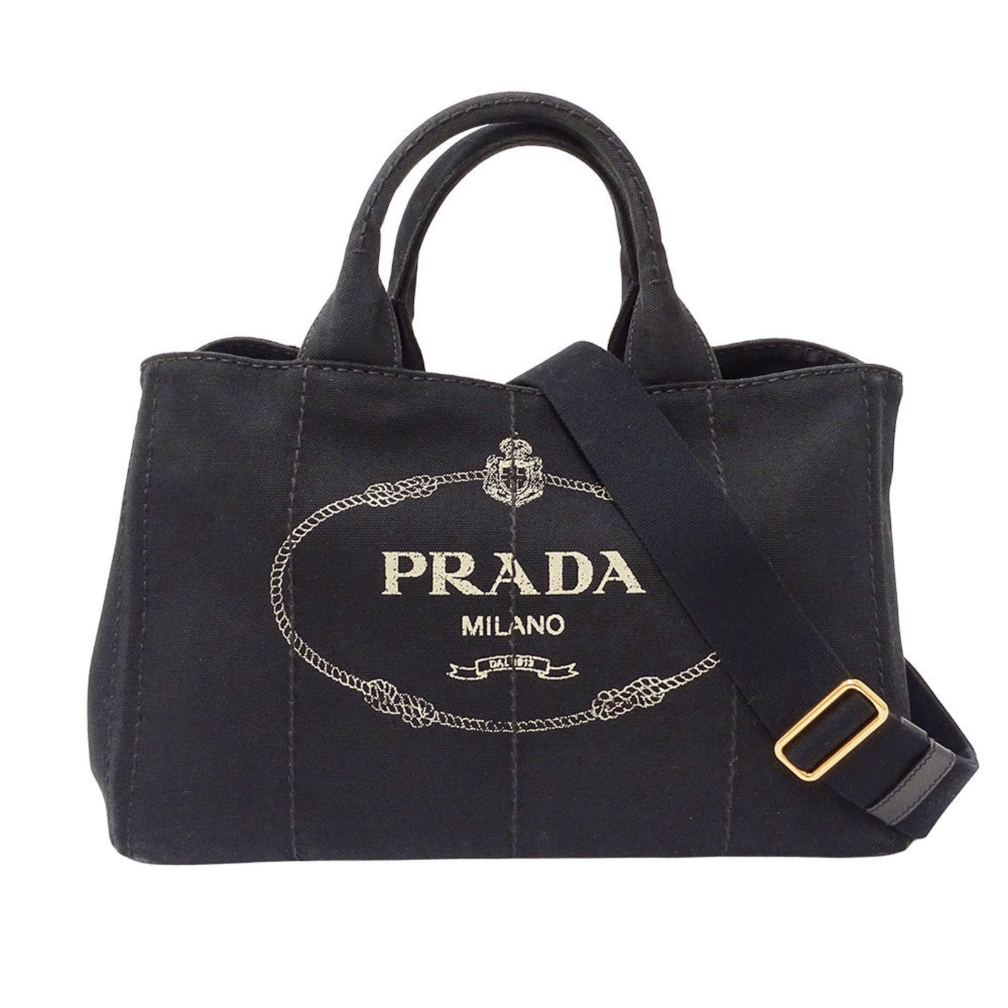 Prada Prada Women'S Canvas Canapa Medium Handbag/Shoulder Bag