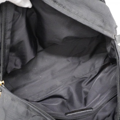 Chanel New Travel Nylon Handbag In Black Champagne