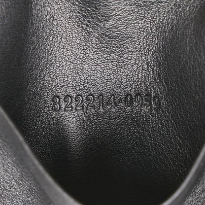 Gucci Micro Guccissima 6-Ring Key Case 322214 0959 Black Leather