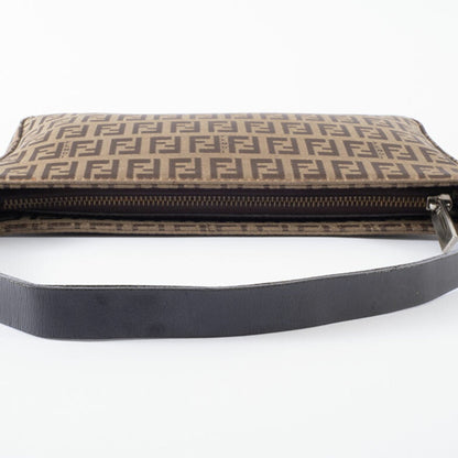 Fendi Zucca Shoulder Bag 8Br042 Canvas | Leather Beige