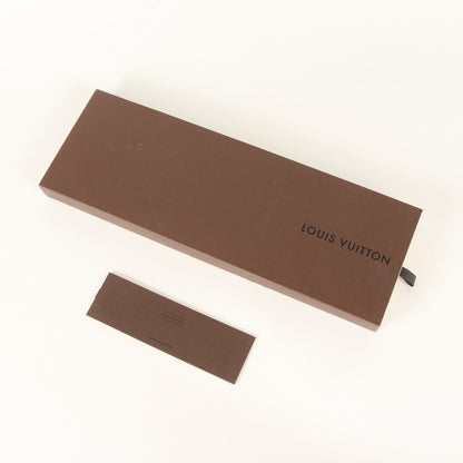 Louis Vuitton Damier Silk Cravate Brown Tie For Men