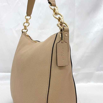 Coach 2-Way Bag Ec-23568 Beige 58036 Leather Crossbody For Women