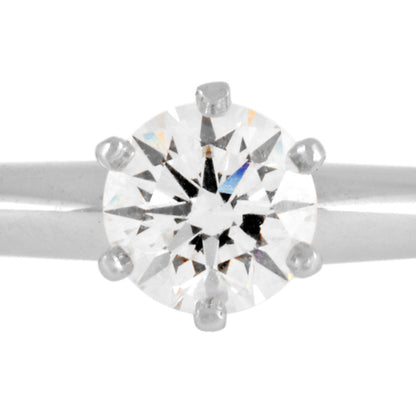 Tiffany & Co. Diamond 0.33Ct (E/Vvs2) Solitaire Ring Approx. Size 7 Pt950