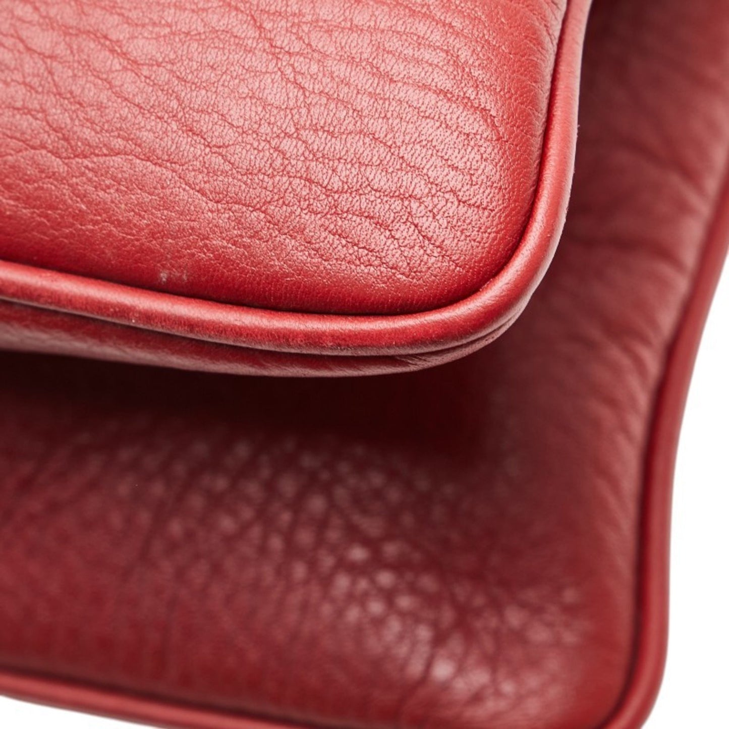 Fendi Selleria Handbag In Red Leather