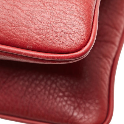 Fendi Selleria Handbag In Red Leather