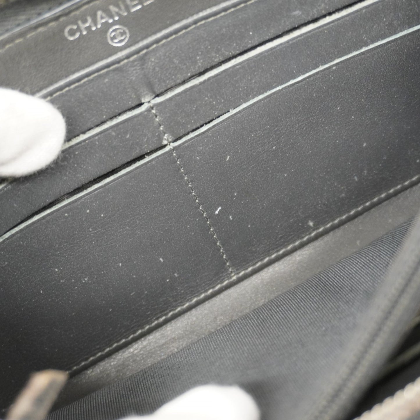 Chanel Matelasse Patent Leather Long Wallet