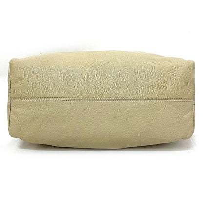 Loewe 2Way Gold Lame Anagram Leather Loewe Boston Handbag Champagne