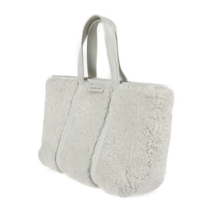 Balenciaga Balenciaga Balbes Small Handbag 671404 Mouton Leather White 2Way