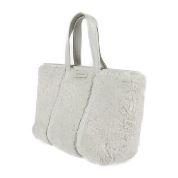 Balenciaga Balenciaga Balbes Small Handbag 671404 Mouton Leather White 2Way