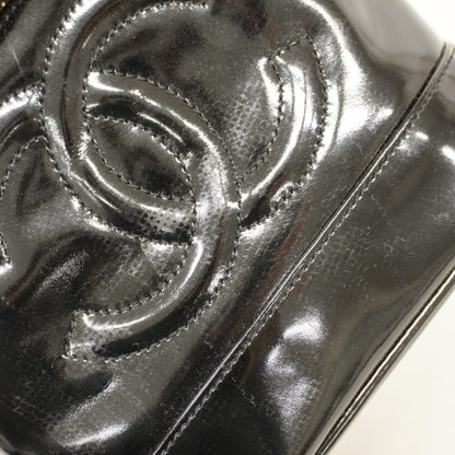Chanel Vanity Bag Patent Leather Black