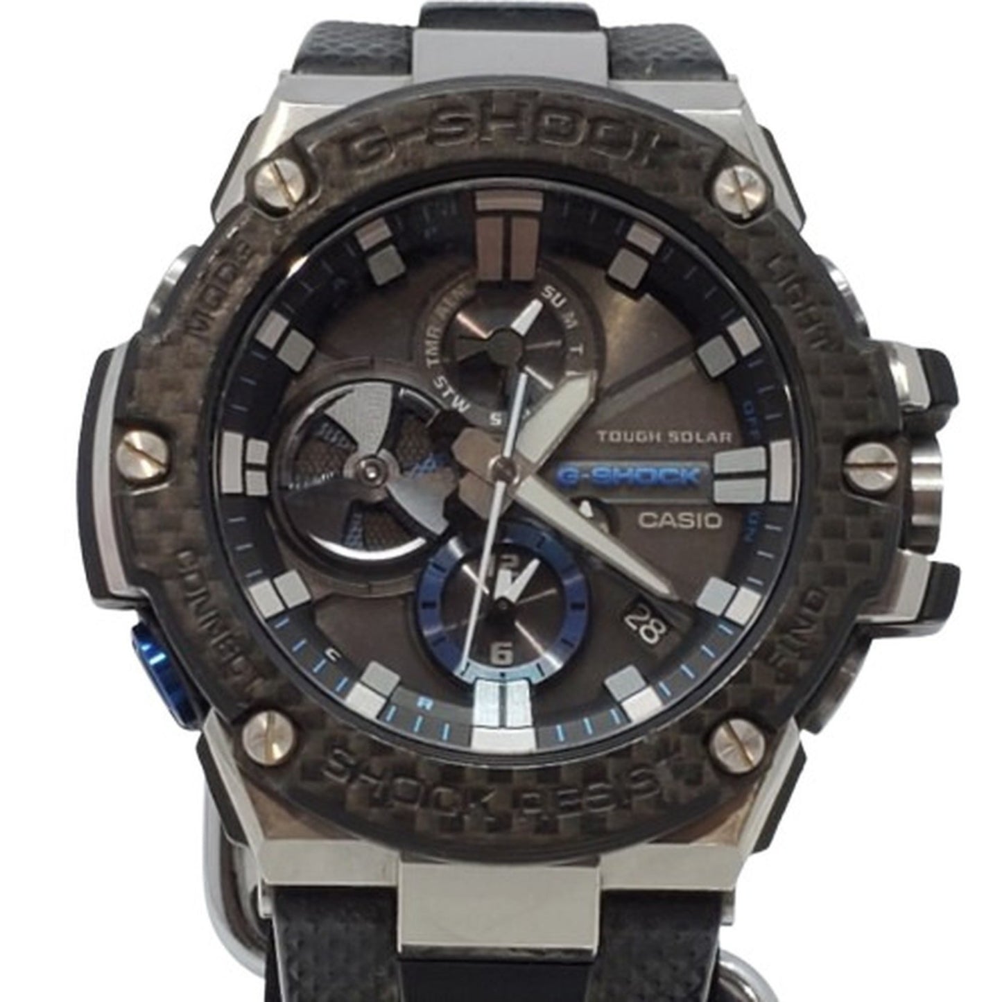 G-Shock Casio Gst-B100Xa-1A G-Steel Watch With Carbon Bezel