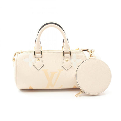 Louis Vuitton Papillon Bb Monogram Empreinte Crme Saffron Handbag Leather