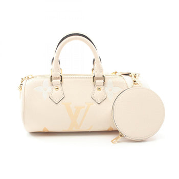 Louis Vuitton Papillon Bb Monogram Empreinte Crme Saffron Handbag Leather
