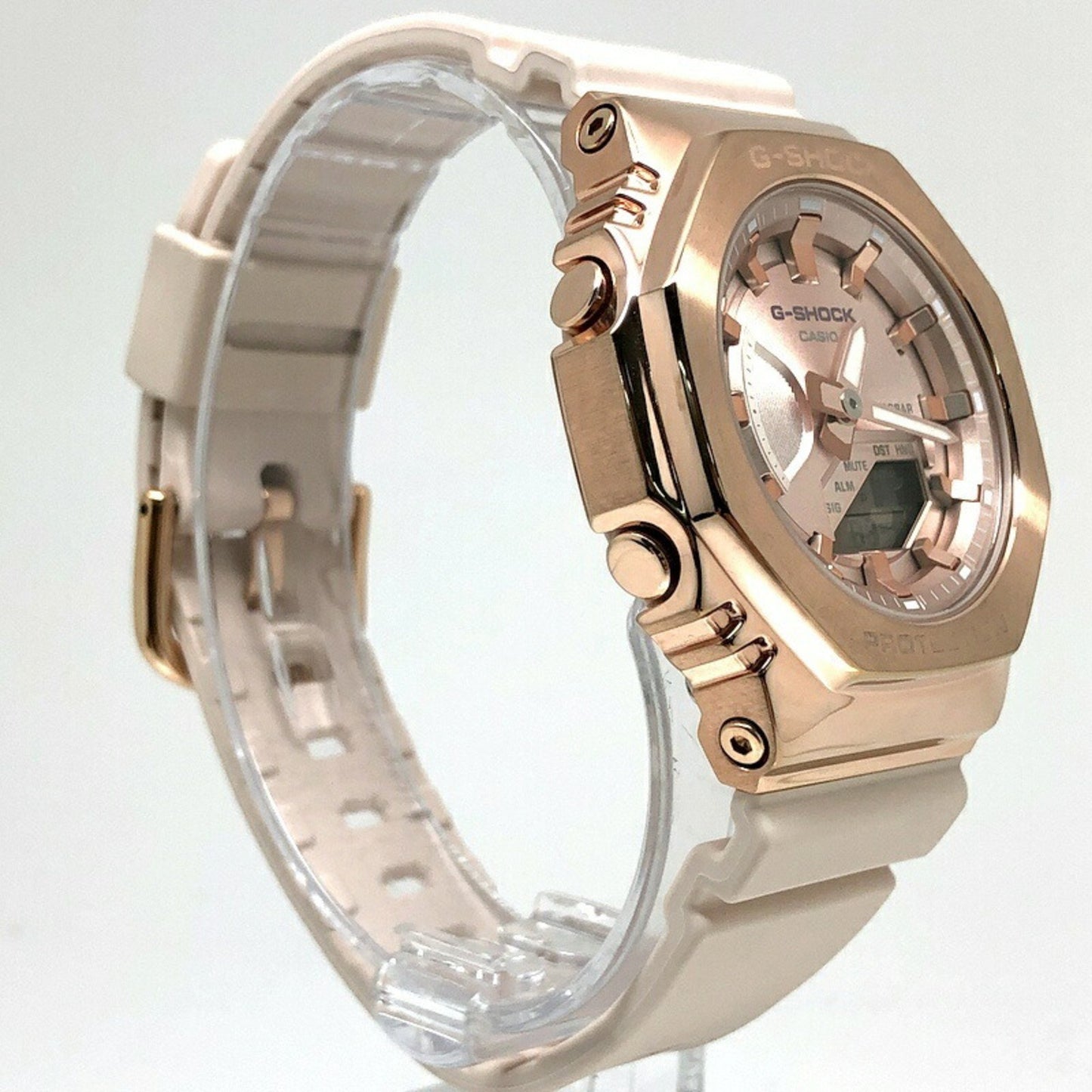 G-Shock Casio Gm-S2100Pg-4A Metal Covered Mid-Size Compact Model With Casio Oak Octagonal Case