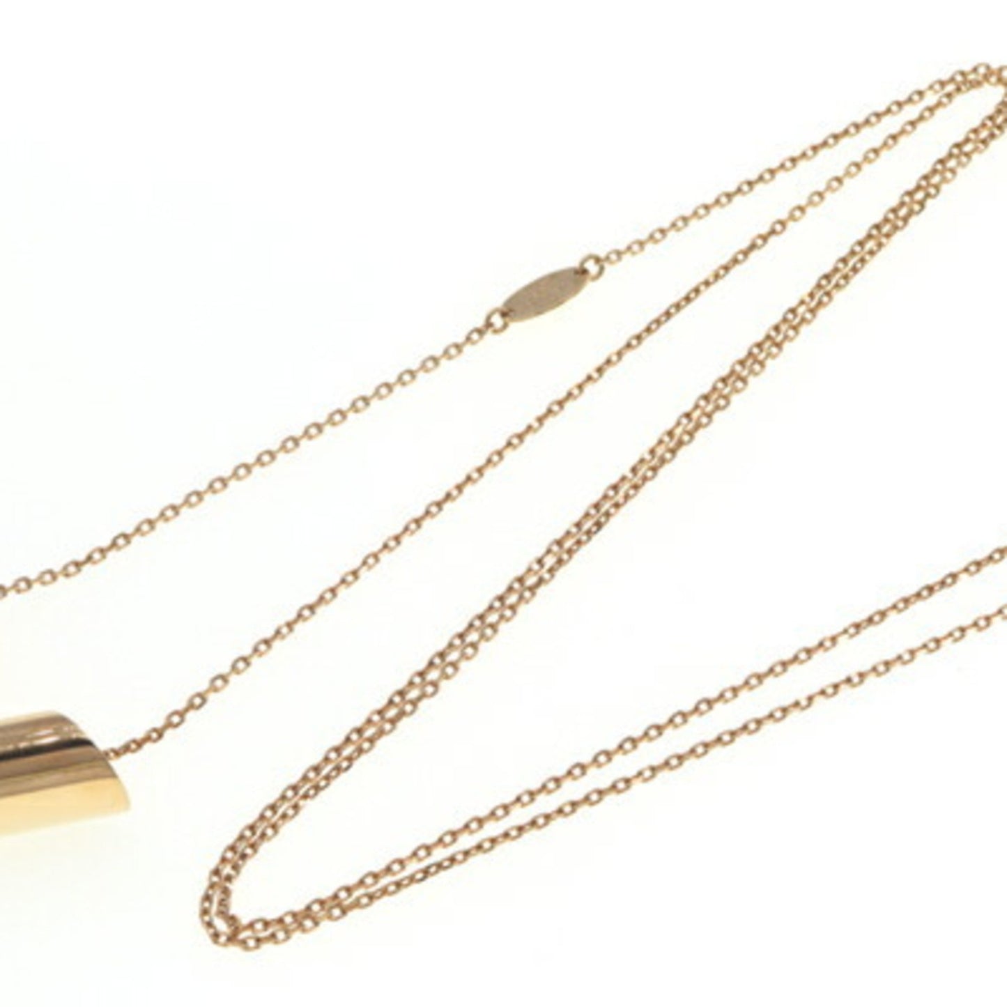 Louis Vuitton Necklace Essential V Mp1465 Gold Metal Pendant Long