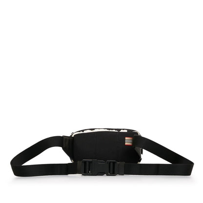 Burberry Logo Zebra Waist Bag In White