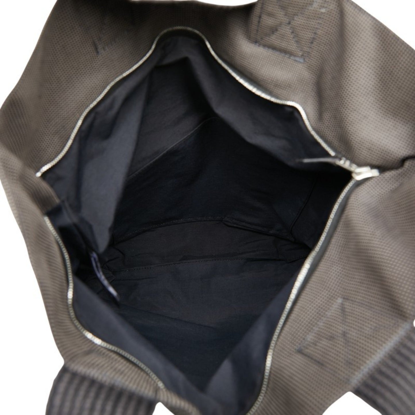 Hermes Air Line Cabas Handbag Tote Bag Gray Canvas