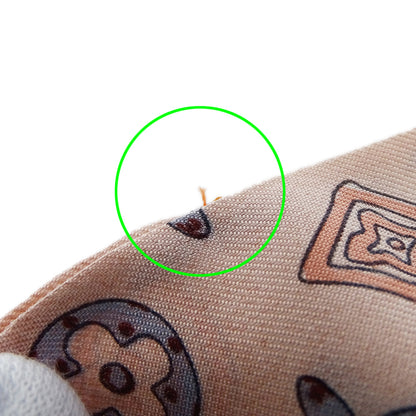 Louis Vuitton Women'S Monogram Map Silk Bandeau Scarf