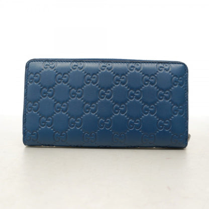 Gucci Long Wallet Guccissima New York Yankees 547791 Leather Navy