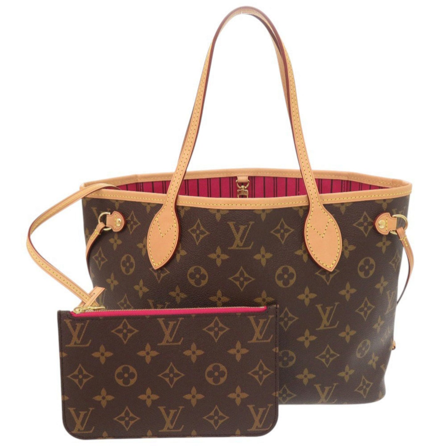 Louis Vuitton Neverfull Pm Monogram M41001 Fuchsia Tote Bag Lv 0290 Louis Vuitton