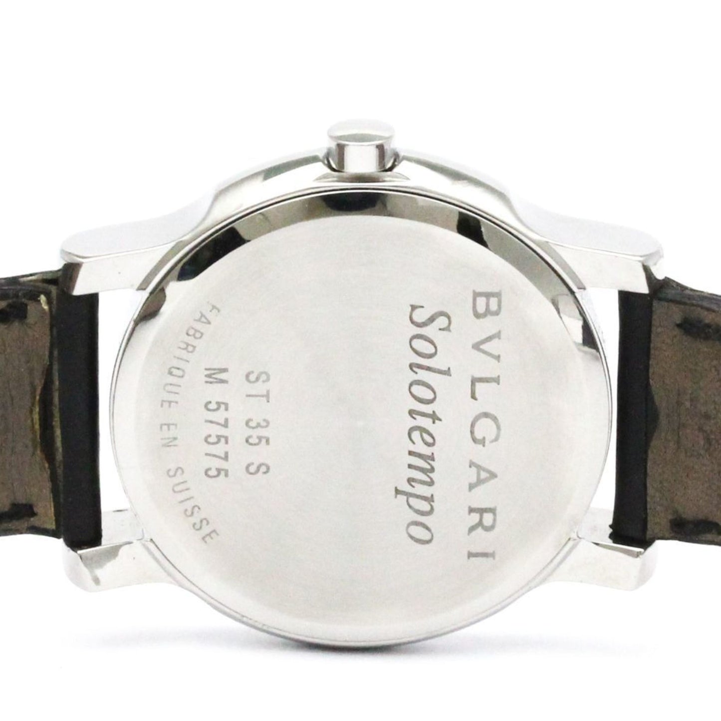Bvlgari Solotempo Steel Leather Quartz