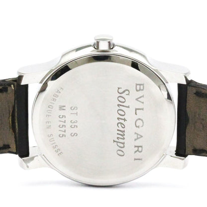 Bvlgari Solotempo Steel Leather Quartz