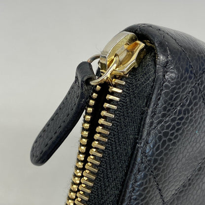 Chanel Matelasse Caviar Leather Long Wallet