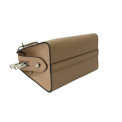 Prada Kristen Triangle Logo Hardware Saffiano Leather 2-Way Handbag/Shoulder Bag Beige 45339