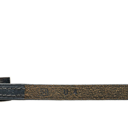 Hermes Kelly Ardion Bracelet Black Leather Metal