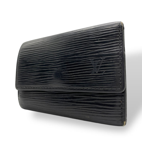 Louis Vuitton 6 Key Holder M63812 Epi Leather Noir Black With Gold Hardware For Men And Women