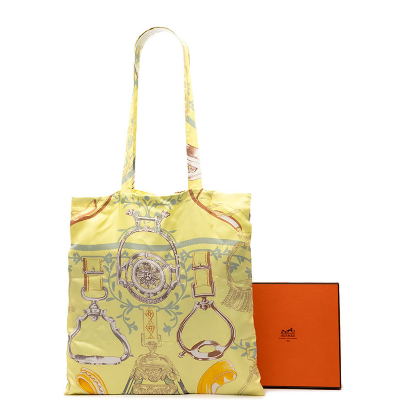 Herms Petit Ash Tote Etriers Stirrup