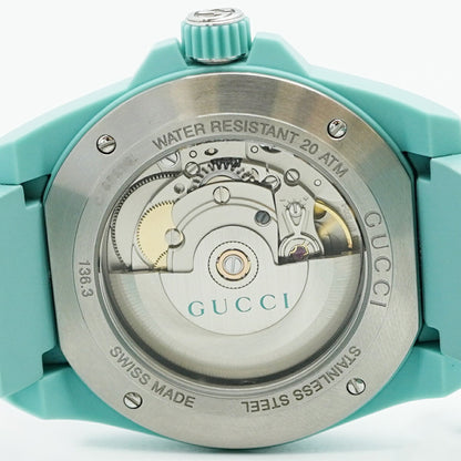 Gucci Dive Watch 136.3 Ya136344 Blue Dial