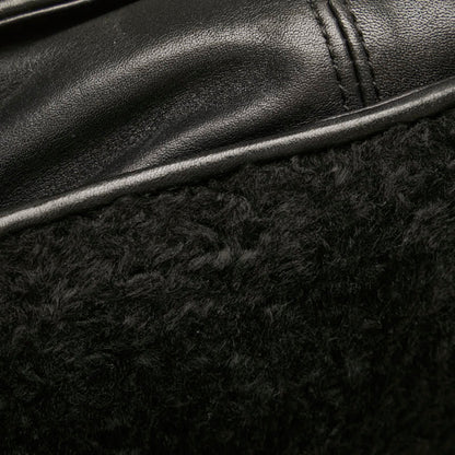 Fendi Shoulder Bag Black Sheepskin