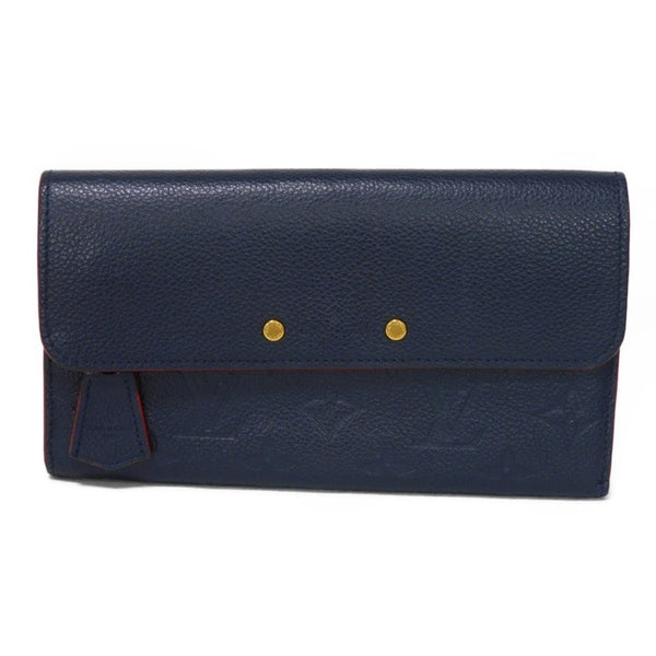 Louis Vuitton Louis Vuitton Long Wallet Portefeuille Pont Neuf Lv Flower Navy Red Monogram