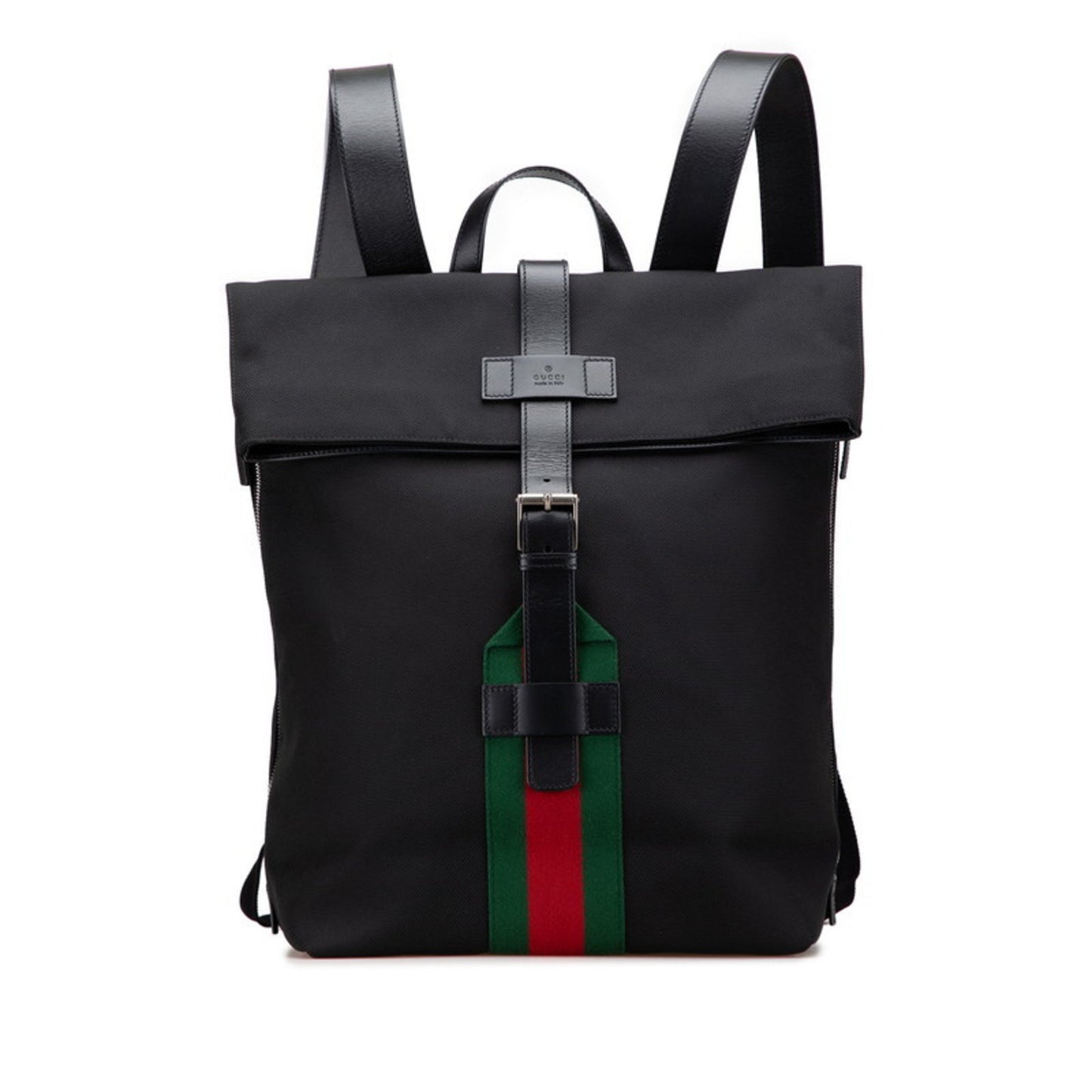 Gucci Sherry Line Backpack 619749 Black Nylon Leather