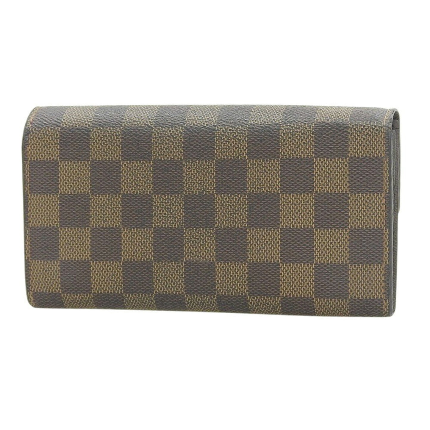 Louis Vuitton Damier Portefeuille Sarah N61734 Ebene Long Wallet