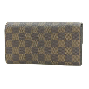 Louis Vuitton Damier Portefeuille Sarah N61734 Ebene Long Wallet