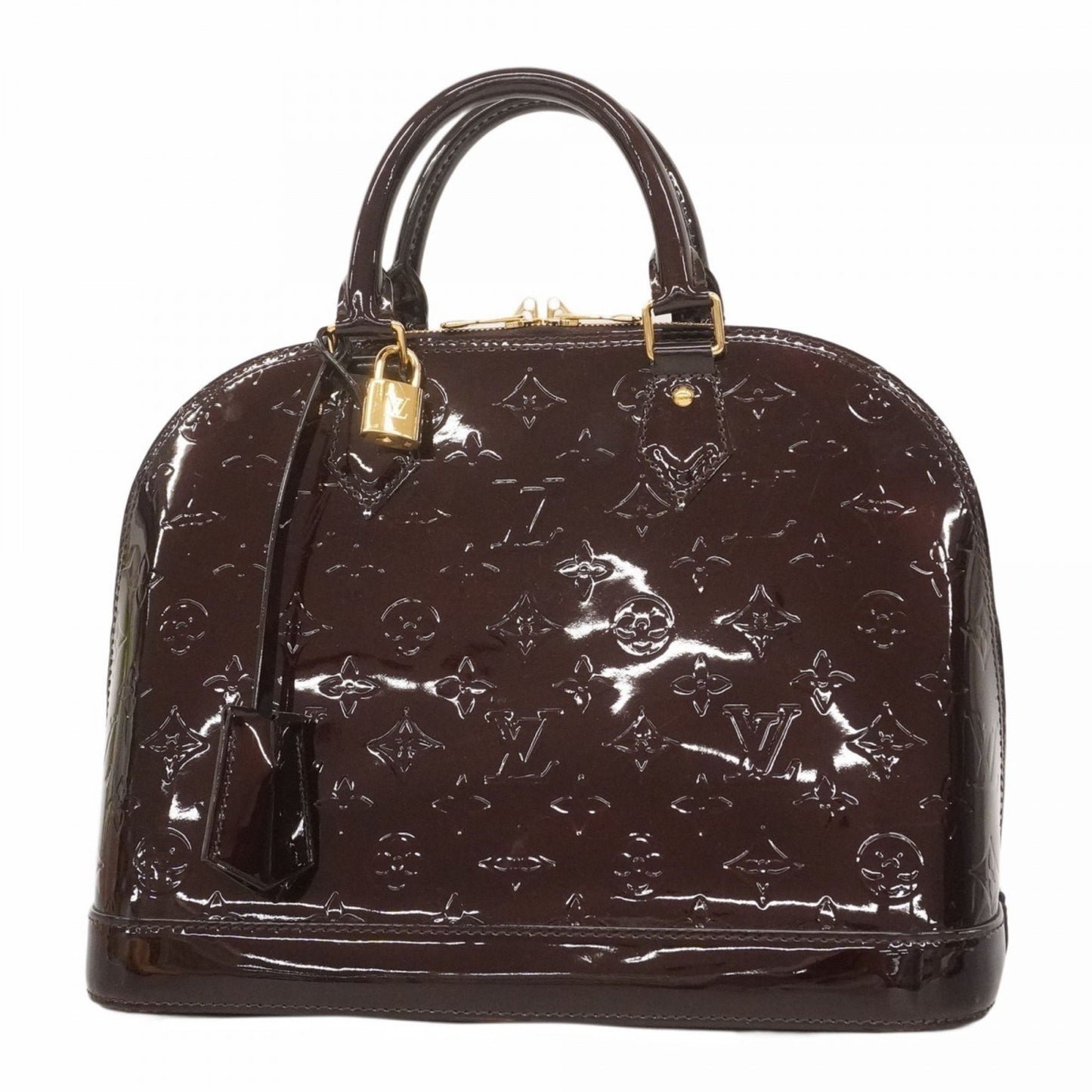 Louis Vuitton Vernis Alma Pm Handbag M91611 Amaranth