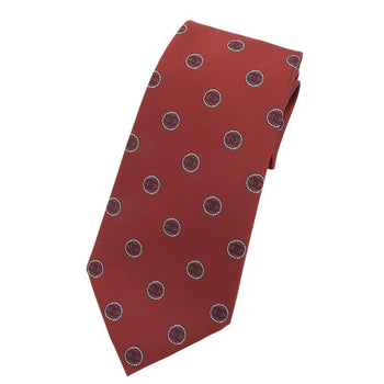 Chanel 100% Silk Coco Mark Logo Design All-Over Print Tie