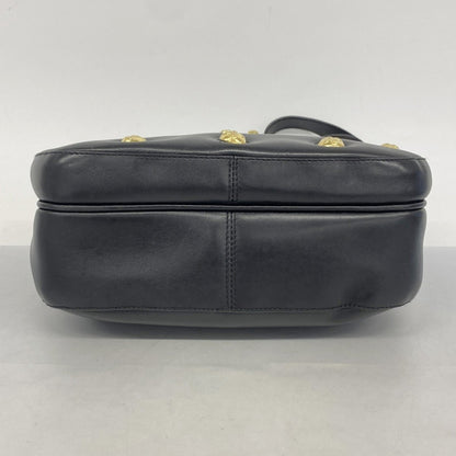 Salvatore Ferragamo Shoulder Bag In Black Leather