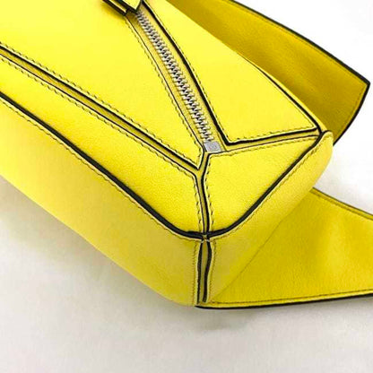 Loewe Body Bag Bum Yellow Puzzle B510Vg89X02 F-20616 Crossbody Leather Waist Pouch Compact Belt