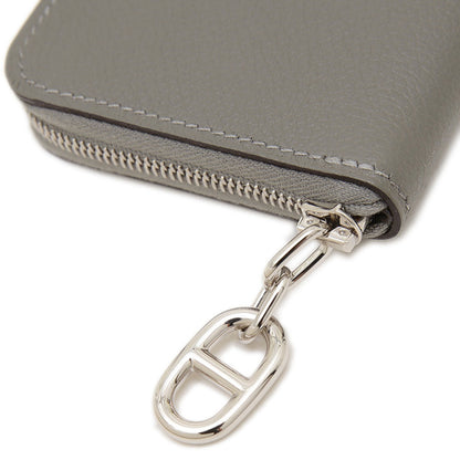 Hermes Herms Zip Ango Chaine D'Ancre Wallet/Coin Case Evercolor Grimeyer K Stamp Bp