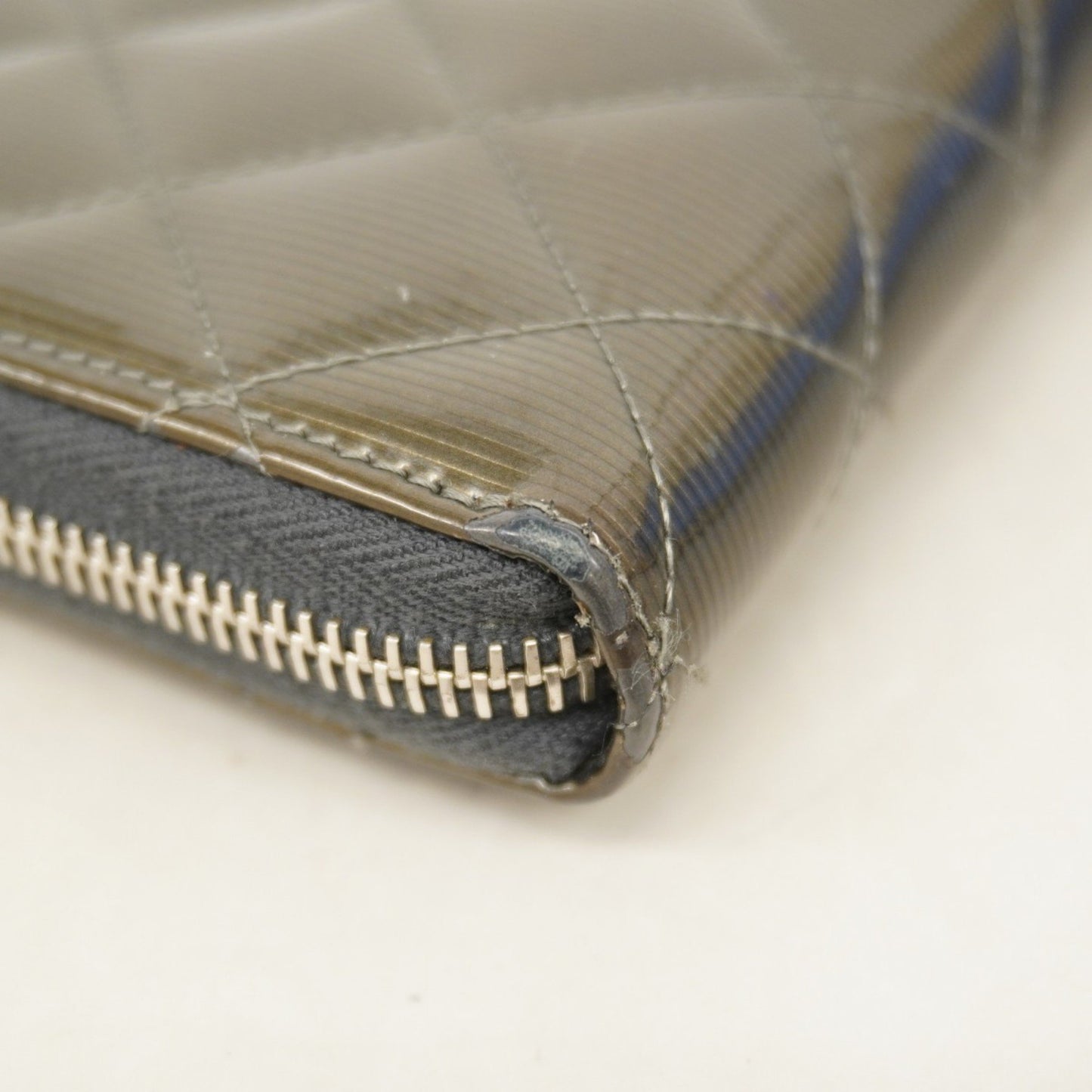 Chanel Matelasse Patent Leather Long Wallet