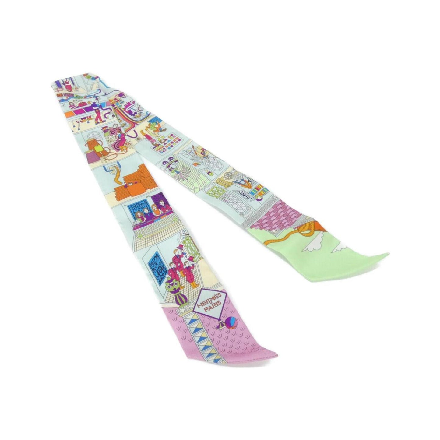Hermes Herms La Maison Des Carres Twilly Scarf 062941S