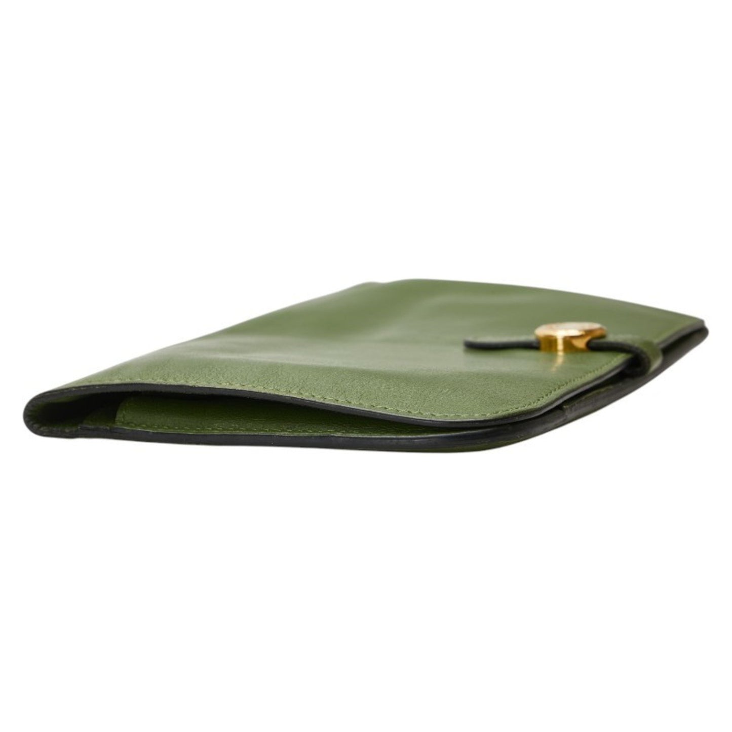 Hermes Herms Dogon Gm Bifold Wallet In Green Swift