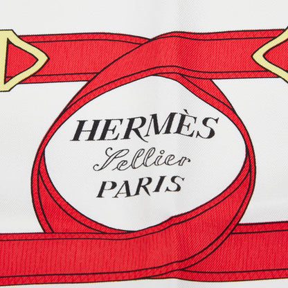 Hermes Herms Carr 90 Eperon D'Or Golden Spur Scarf